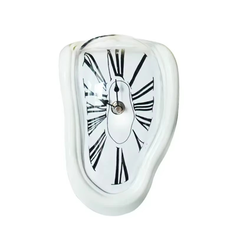 2026 New Novel Surreal Melting Distorted Wall Clocks Surrealist Salvador Dali Style Wall Decororation Home Garden Clock