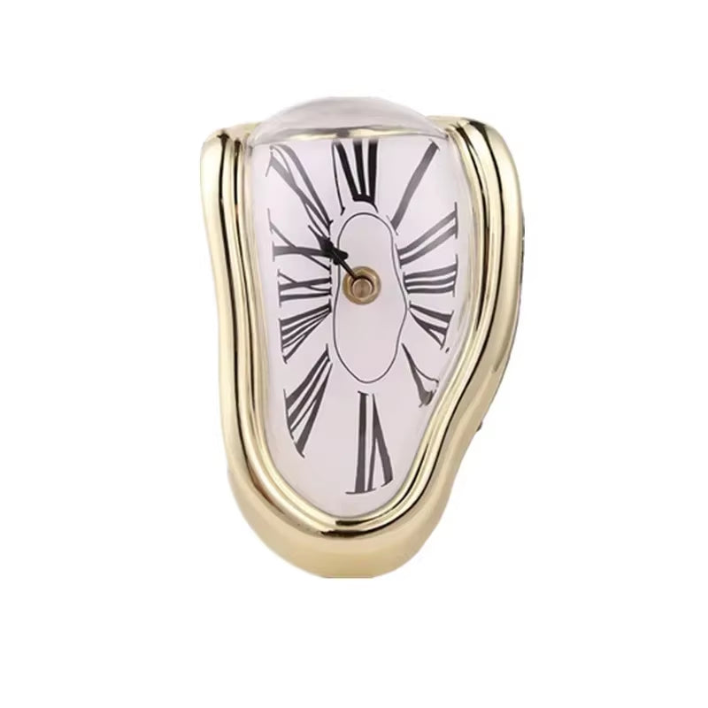 2026 New Novel Surreal Melting Distorted Wall Clocks Surrealist Salvador Dali Style Wall Decororation Home Garden Clock