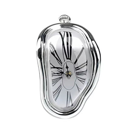 2026 New Novel Surreal Melting Distorted Wall Clocks Surrealist Salvador Dali Style Wall Decororation Home Garden Clock
