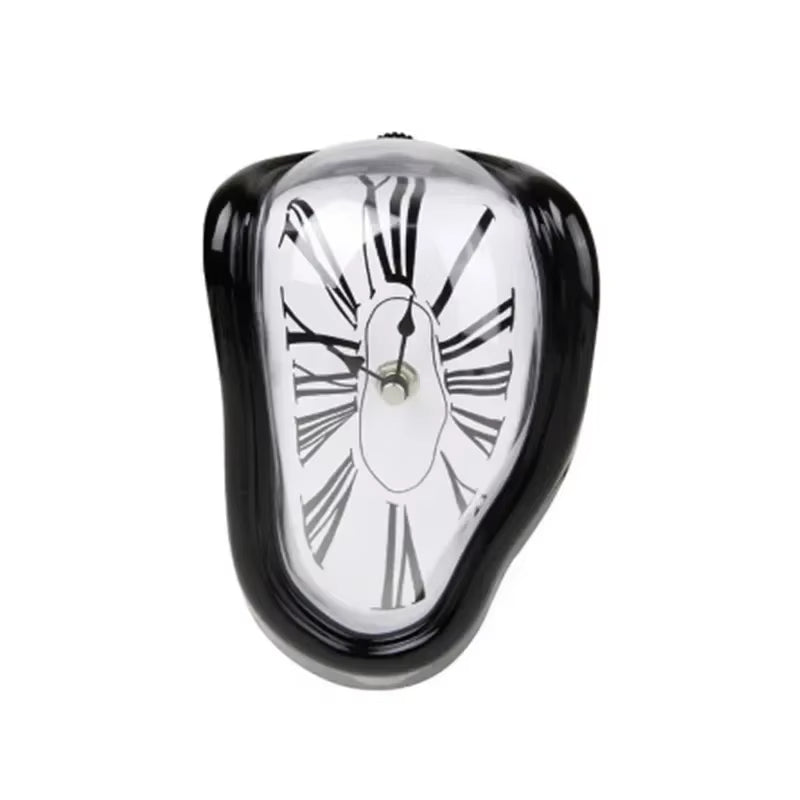 2026 New Novel Surreal Melting Distorted Wall Clocks Surrealist Salvador Dali Style Wall Decororation Home Garden Clock